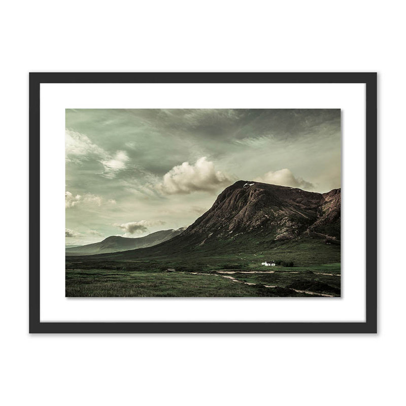 Scotland I Print by Joe Mania, Black, 18" H x 24" W x 1.5" D
