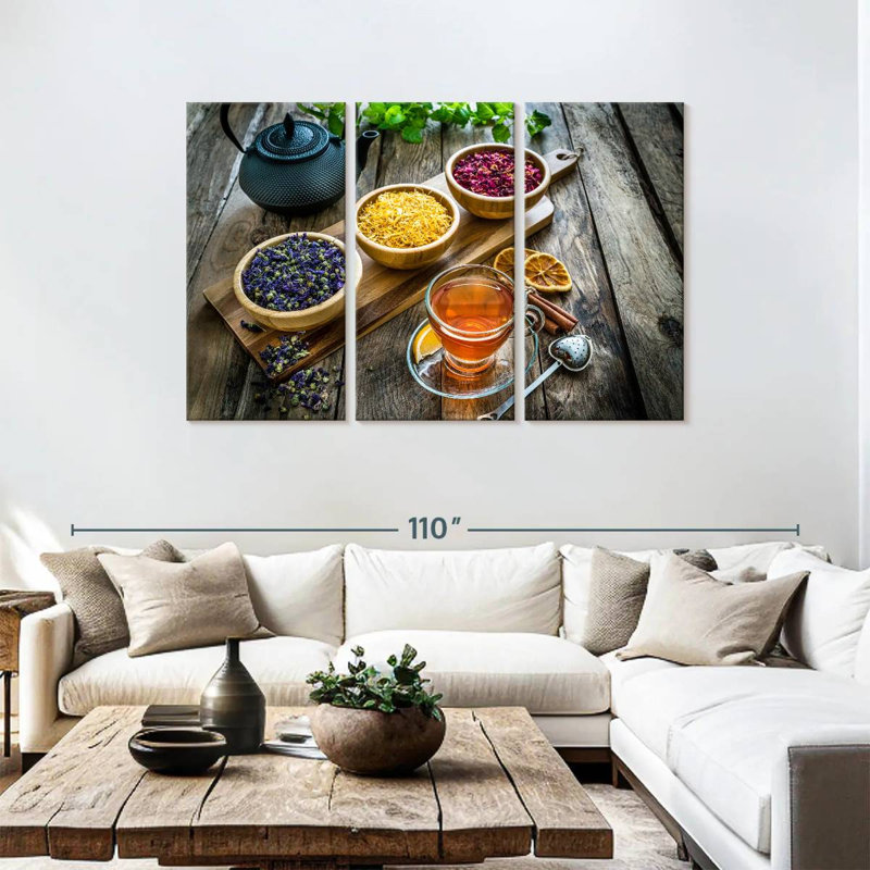Yarlin Dried Tea Leaves, 48" H x 74" W