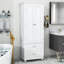 Armoire de salle de bain autoportante à deux tiroirs Nayora