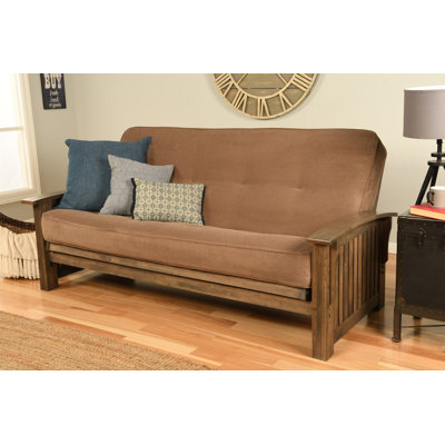 Stratford Full 83" Wide Futon Frame and Mattress