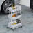Simple Houseware 3-Tier Heavy Duty Metal Utility Rolling Cart, W...