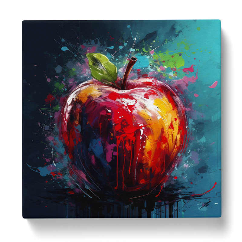 Apple Expressionism No.1 - Print, 50cm H x 50cm W x 3cm D