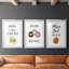 Avocat - ensemble de 3 reproductions de cadres photo-69879076-69879077