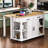 47 Inch Kitchen Island With Extendable Dining Table-417352623