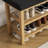 Elegant Rubberwood Frame Shoe Storage Bench-876445461
