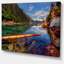 «Floating Lake in Mountain Lake», reproduction de photo sur toile tendue-19408009