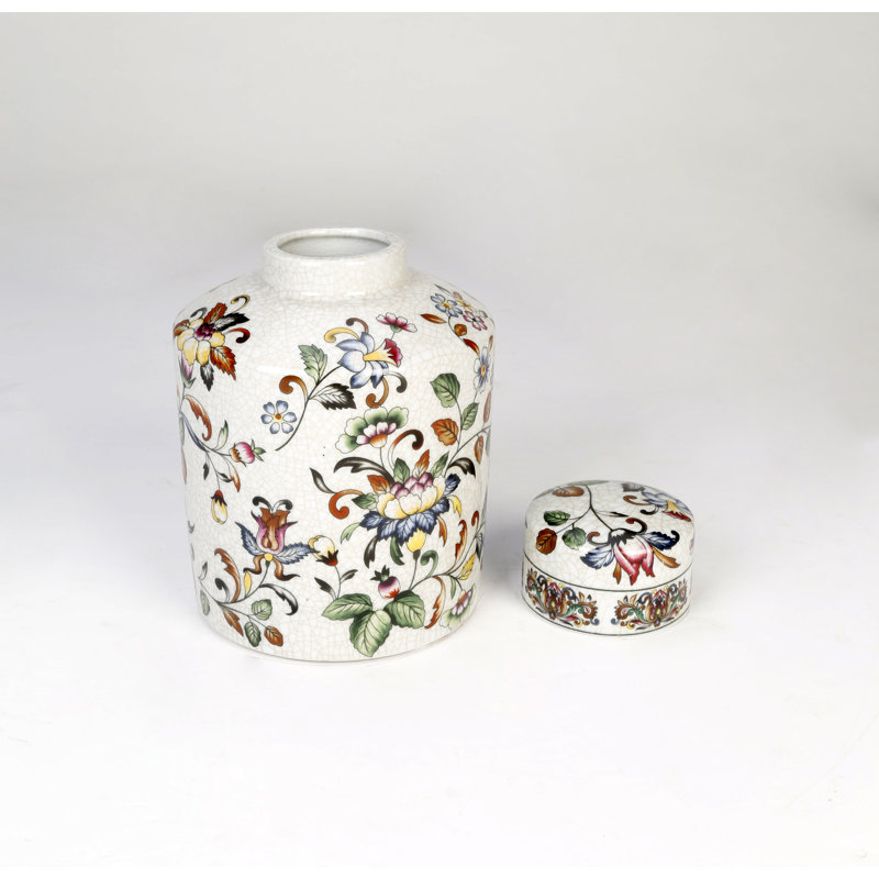 Grovetown 8.5'' Porcelain Ginger Jar
