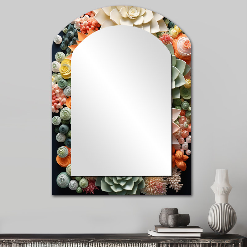 Orange succulentes roses et roses III, 34 po x 25 po