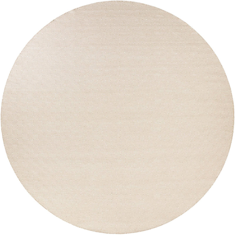 Contemporary Ohara Area Rug Beige Color, Round 12'