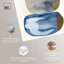 Art mural abstrait bleu Mid-Century par Art Remedy-104321475-104321482