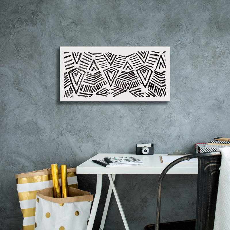  «Tribal Panel» par Stellar Design Studio, art mural sur toile, 24 po x 12 po