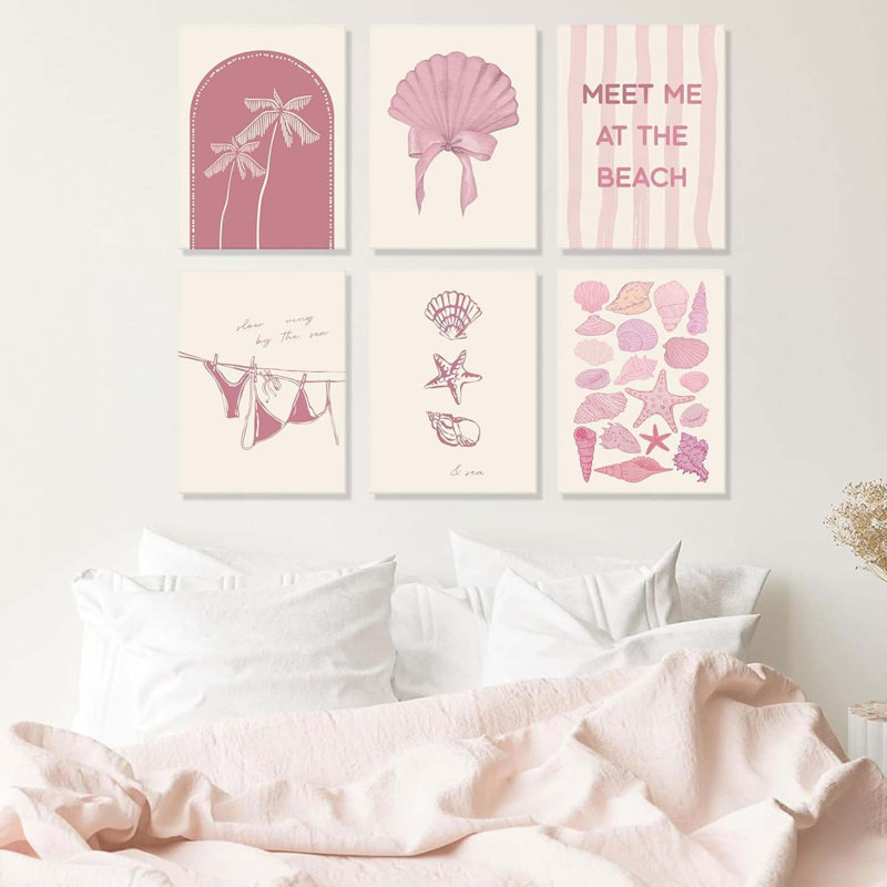 6 Piece Wrapped Canvas Wall Art