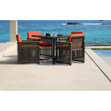 Horizon Outdoor 5 - Piece Dining Set with Cushions