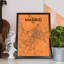 Madrid City Map - No Frame Print-341594523