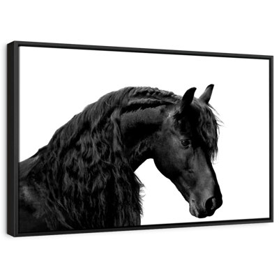 Animal «Classic Black I», reproduction sur toile