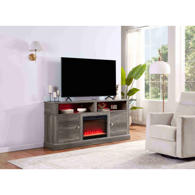 Console de meuble télé avec foyer et chauffage Lucoyer