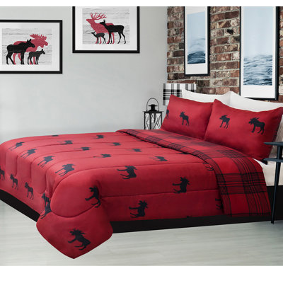 Polyester Ring Stitch Plaid Comforter