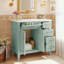 Meuble-lavabo moderne avec lavabo en résine-466268895