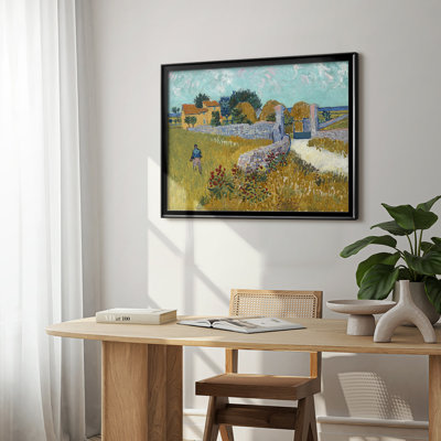Farmhouse in Provence-Vincent van Gogh-Framed Gallery Wrapped Canvas-1888