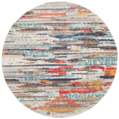 Riccio Abstract Ivory/Multi Area Rug