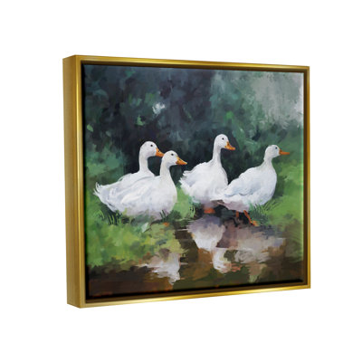 " White Ducks Landscape " by Ziwei Li