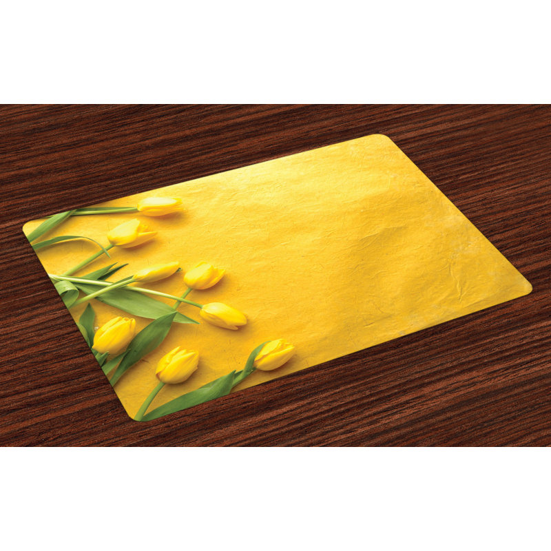 Ison Tulip Flowers Garden Placemat