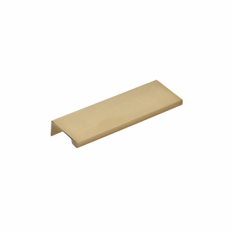 Emtek Edge Cabinet Pull, 3" Center To Center, Satin Brass