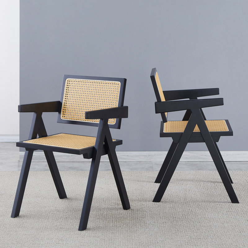 Chaises de salle à manger modernes de style Mid-Century, Noir