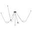 Mineral 5-Light Brass dimmable LED Chandelier-1670624191-1670624190