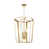Blanc mat / laiton bruni