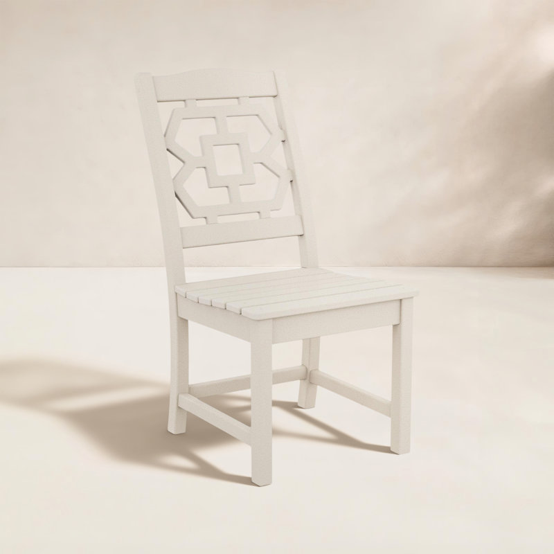 Chaise d'appoint d'extérieur Chinoiserie, Sable