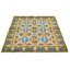 Tapis bleu foncé en laine noué à la main