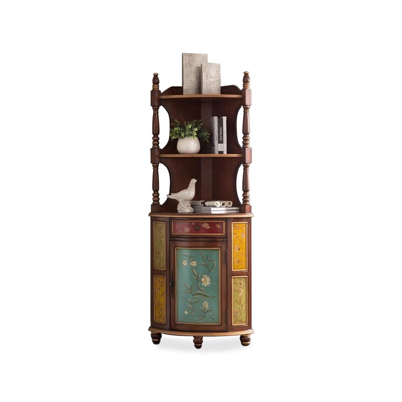 Armoire d'angle en bois manufacturé