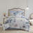 Elegant Cotton Bedding Sets, Blue Comforter For Home Decor