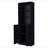 Black 2-Door Bookcase