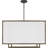 5 - Light Wood Dimmable Square / Rectangle Chandelier