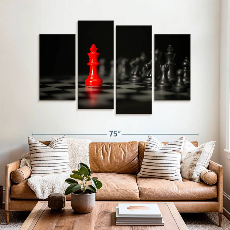Senne Chess King Pop, 32" H x 52" W