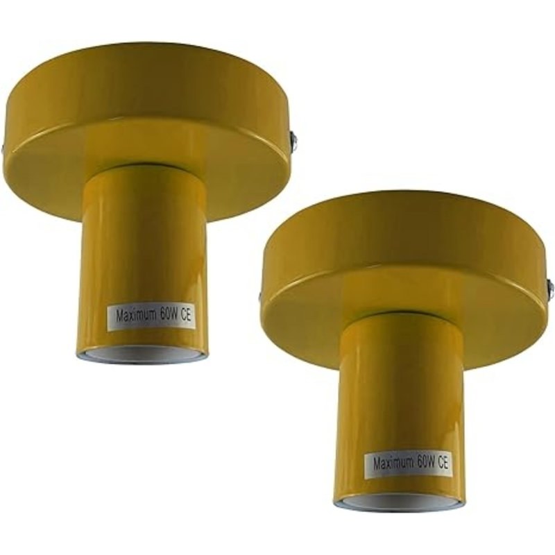 Semi Flush Mount, Yellow