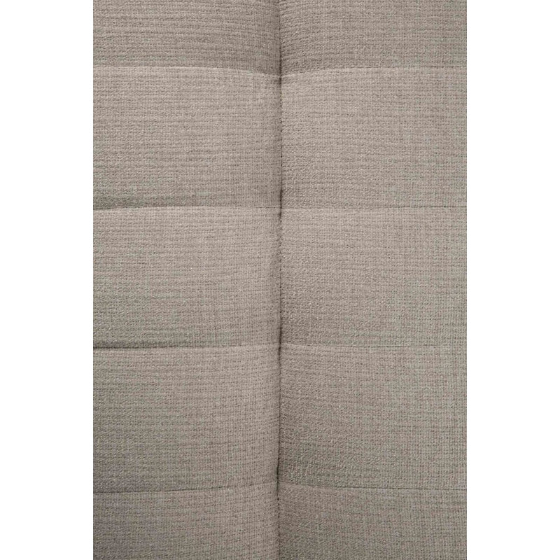 N701 Modular Sofa Set - Combo Left - 1 Seater + 2 Seater + 90° Square Corner, 30" H x 119" W x 91" D, Beige Polyester Blend