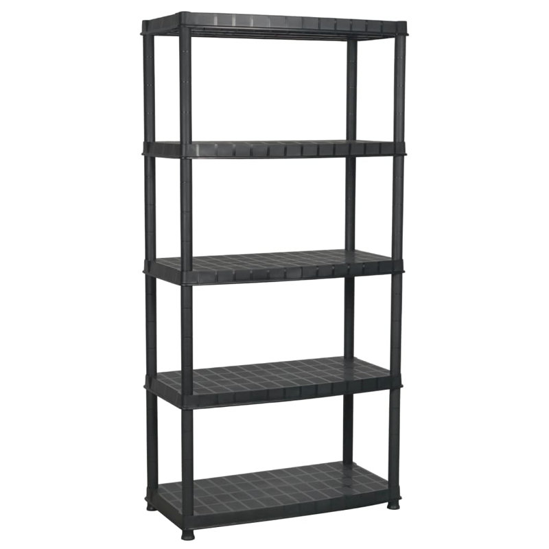 Khacheres Plastic Shelving Unit, 185cm H x 85cm W x 40cm D