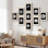 Art mural encadré, ensemble de galerie, reproduction de bichromie, variété de fleurs, nature sauvage, photographie, réalisme, détente / calme pour chambre à coucher, salon, bureau