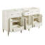60" Elmdale Double Bathroom Vanity Set with Oval Undermount Sinks-67574720-75245448-67574717