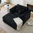 47.24" Corduroy Upholstered Sofa With Storage Ottoman-976076562