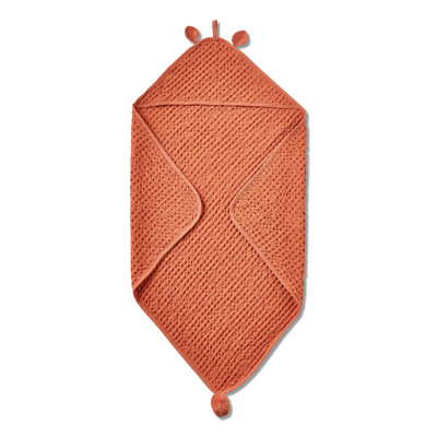 Bear Hooded Waffle Weave Towel
