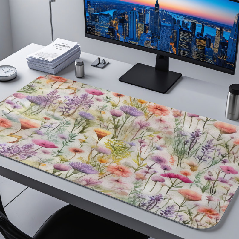 Polyester Desk Pad, 31.5x15.5