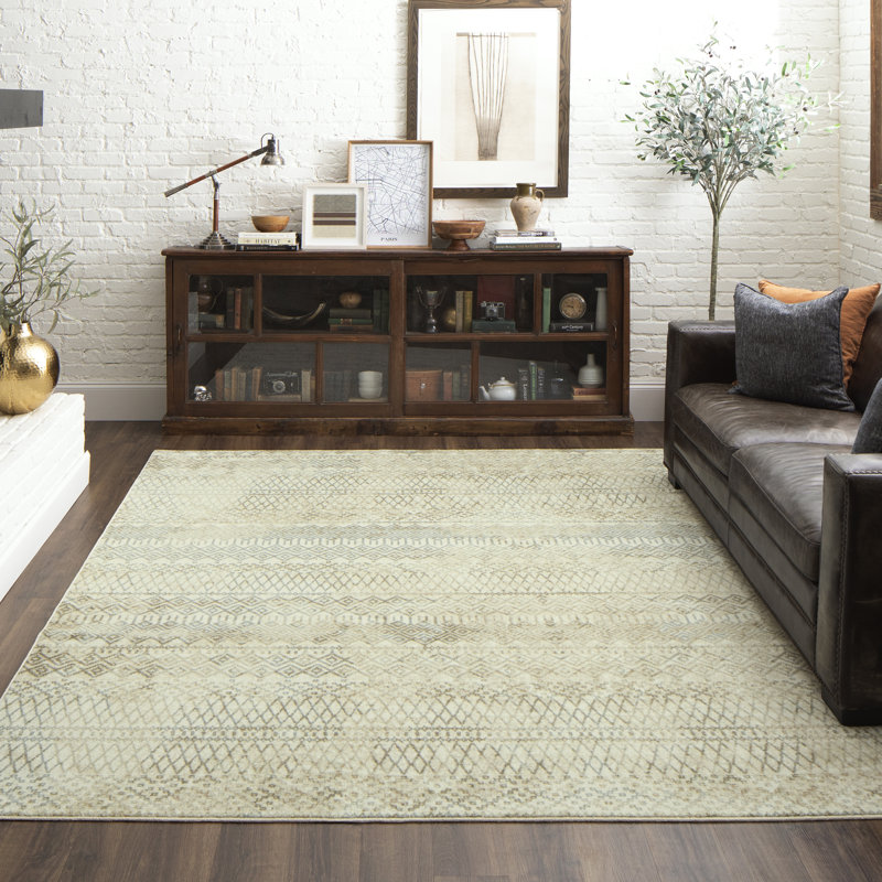 Tapis crème Aliva, Rectangle 8 pi x 10 pi