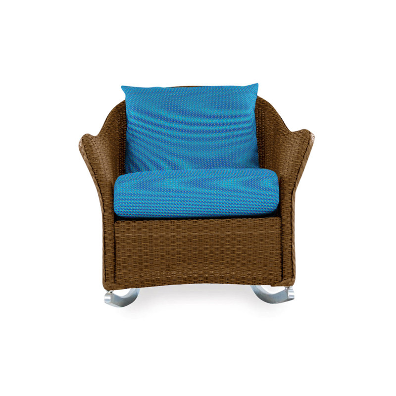 Weekend Retreat Outdoor Rocker Chair, Loveboat Mint, Bark