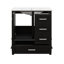 Ensemble d'armoire de salle de bain moderne avec lavabo 30 po, armoire de rangement avec porte à fermeture douce et 3 tiroirs