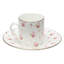 Tasse à espresso et soucoupe Rose Bud Rose