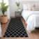 Premium Machine Washable Prisco Black Rug